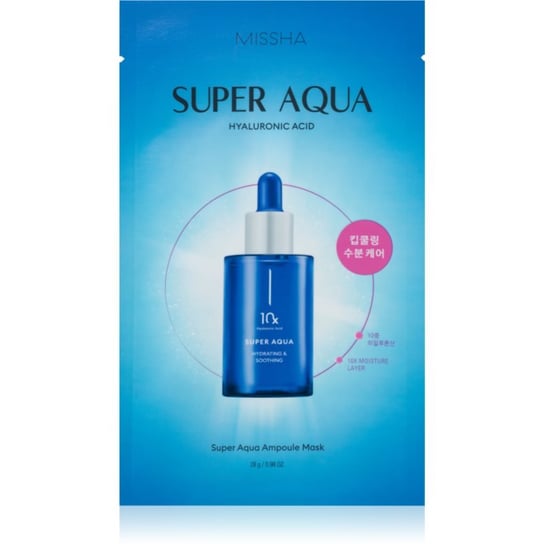 Missha Super Aqua 10 Hyaluronic Acid maska nawilżająca w płacie 28 g Missha