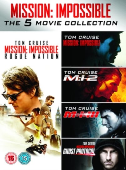 Mission: Impossible 1-5 (brak polskiej wersji językowej) Bird Brad, McQuarrie Christopher, Palma Brian De, Woo John, Abrams J.J.