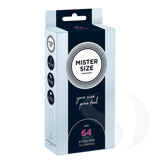 Mister Size, Mister Size, Prezerwatywy dopasowane do rozmiaru 64 mm, 10 szt. Mister Size