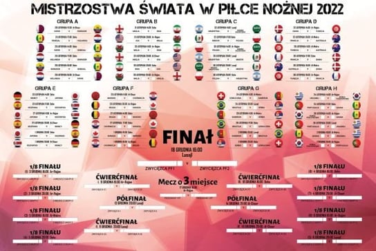 Mistrzostwa Świata 2022 Tabela Rozgrywek - plakat Nice Wall