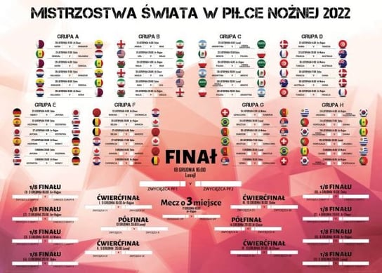 Mistrzostwa Świata 2022 Terminarz Rozgrywek - plakat Nice Wall