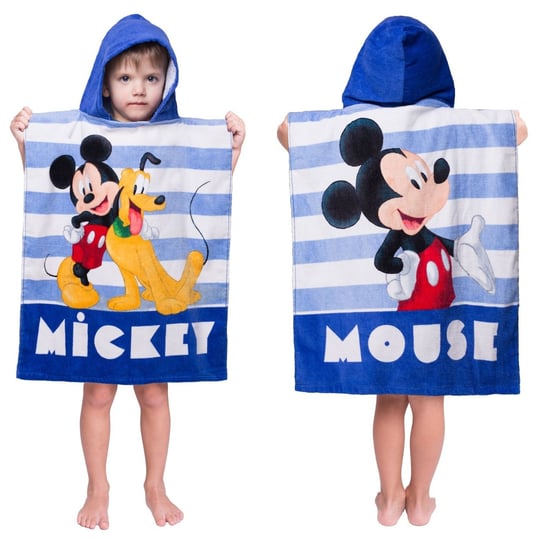 Miszka Mickey Ręcznik Dziecięcy  Z Kapturem Poncho Disney Okrycie Kąpielowe Jerry Fabrics