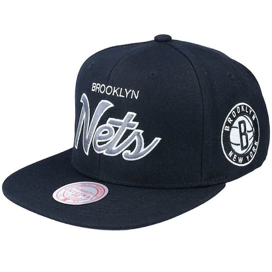 Mitchell & Ness czapka z daszkiem bejsbolówka NBA Brooklyn Nets Team Script 2.0 Snapback Nets HHSS3280-BNEYYPPPBLCK OSFM Mitchell & Ness