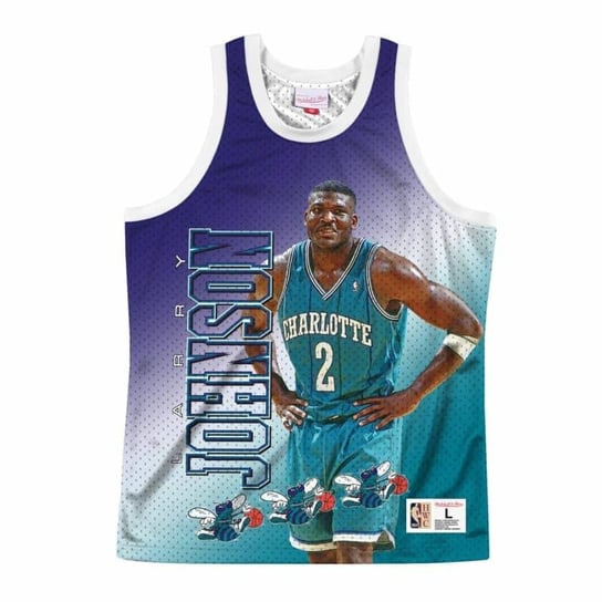 Mitchell & Ness, Koszulka męska, NBA Behind The Back Tank Charlotte Hornets, rozmiar Larry Johnson, rozmiar S Mitchell & Ness