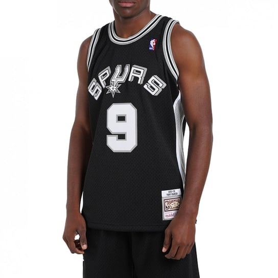Mitchell & Ness koszulka męska San Antonio Spurs NBA Swingman Jersey Spurs 2001 Tony Parker SMJYLG19018-SASBLCK01TPA L Mitchell & Ness