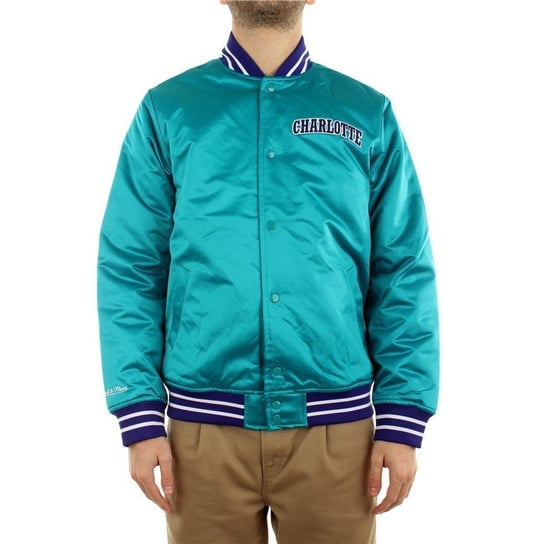 Mitchell & Ness Kurtka Nba Heavyweight Satin Jacket Charlotte Hornets Ojbf3413-Choyyppphrbl Xl Mitchell & Ness