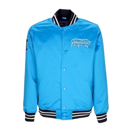 Mitchell & Ness Kurtka Nfl Heavyweight Satin Jacket Carolina Panthers Ojbf3413-Cpayypppltbl M Mitchell & Ness