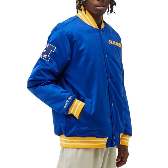 Mitchell & Ness Kurtka Nfl Heavyweight Satin Jacket Los Angeles Rams Ojbf3413-Laryyppproya L Mitchell & Ness