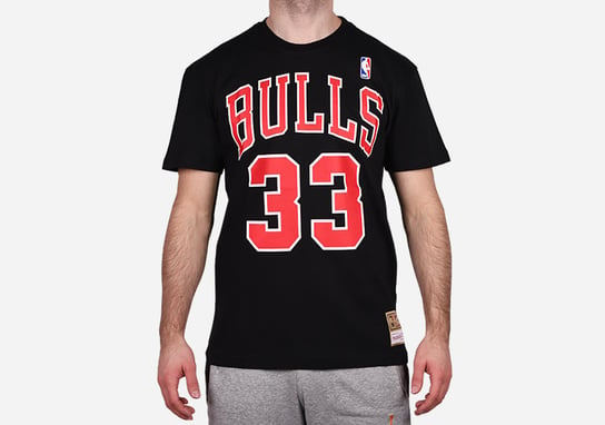 Mitchell & Ness Name&Number Tee Chicago Bulls – Scottie Pippen Mitchell & Ness