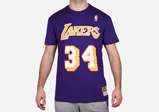 Mitchell & Ness Name&Number Tee Los Angeles Lakers – Shaquille O’Neal Mitchell & Ness