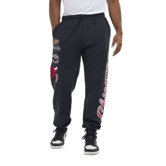 Mitchell & Ness spodnie dresowe męskie czarne NBA Champ City Fleece Bottoms Chicago Bulls PSWP3253-CBUYYPPPBLCK L Mitchell & Ness