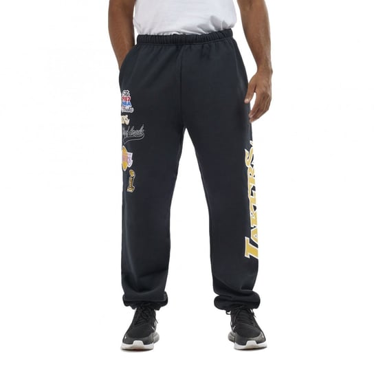 Mitchell & Ness spodnie dresowe męskie czarne NBA Champ City Fleece Bottoms Los Angeles Lakers PSWP3253-LALYYPPPBLCK M Mitchell & Ness