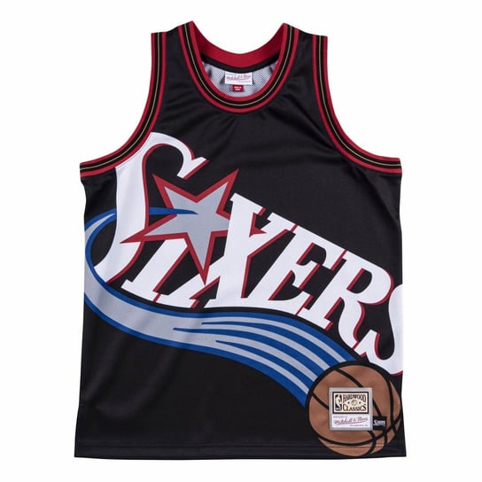 Mitchell & Ness, T-shirt męski, NBA Big Face Jersey Philadelphia 76ers, rozmiar S Mitchell & Ness