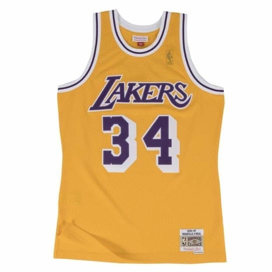 Mitchell & Ness, T-shirt męski, NBA LA Lakers Shaquille O'Neal Swingman, rozmiar L Mitchell & Ness