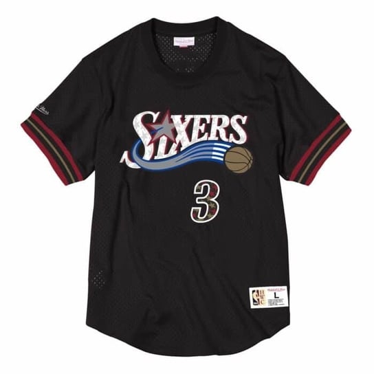 Mitchell & Ness, T-shirt męski, NBA Philadelphia 76ers Allen Iverson Name & Number Mesh, rozmiar M Mitchell & Ness