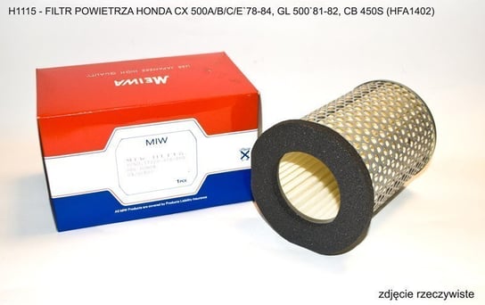 MIW MEIWA FILTR POWIETRZA HONDA CX 500A/B/C/E 78-8 Inna marka