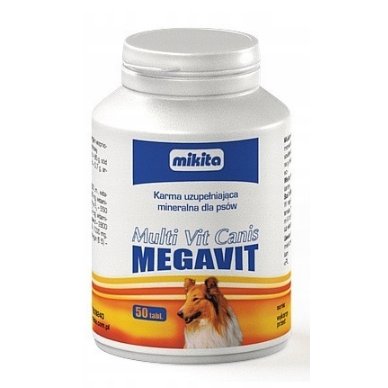 Mix witaminowo-mineralny MAKITA Multivit Canis Megavit, 50 tabletek Mikita