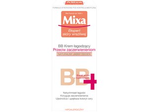 Mixa, BB krem łagodzący przeciw zaczerwienieniom naturalny jasny odcień, 50 ml Mixa