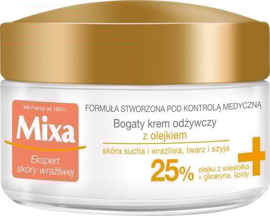 Mixa Bogaty Krem Odżywczy Z Olejkiem Z Wiesiołka Mixa