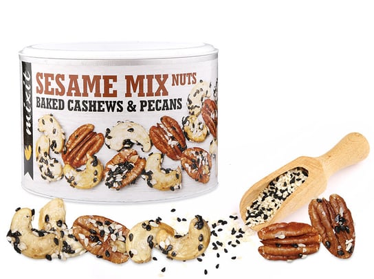 Mixit Sesame Mix Nuts - Pieczone Orzechy Z Sezamem I Różową Solą 150g Mixit