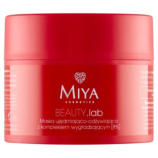Miya, Beauty.lab, Maska ujędrniająco-odżywiająca z kompleksem wygładzającym 8 % 50 ml Miya Cosmetics