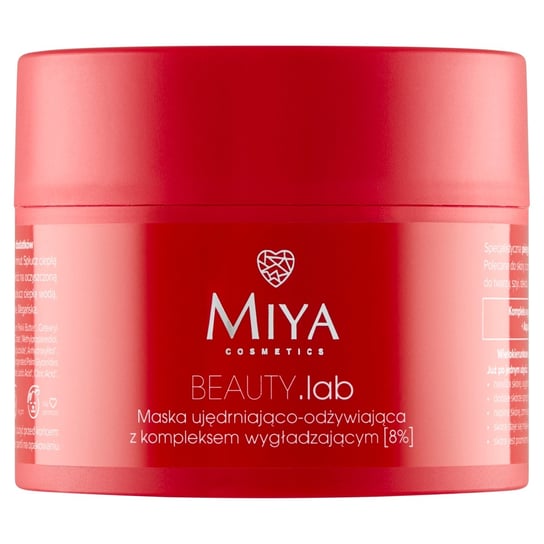 Miya, Beauty.lab, Maska ujędrniająco-odżywiająca z kompleksem wygładzającym 8 % 50 ml Miya Cosmetics