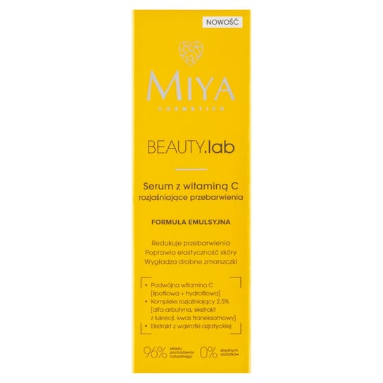 Miya, Beauty.lab, Serum Z Witaminą  C Rozjaśniające Przebarwienia, 30 Ml Miya Cosmetics