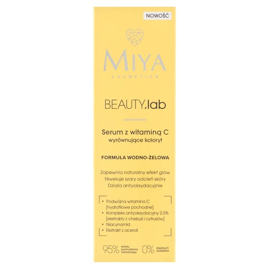 Miya, Beauty.lab, Serum Z Witaminą C Wyrównujące Koloryt, 30 Ml Miya Cosmetics