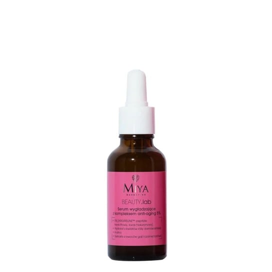 Miya Cosmetics, Beauty Lab, Serum wygładzające z kompleksem Anti-Aging 5%, 30 ml Miya Cosmetics