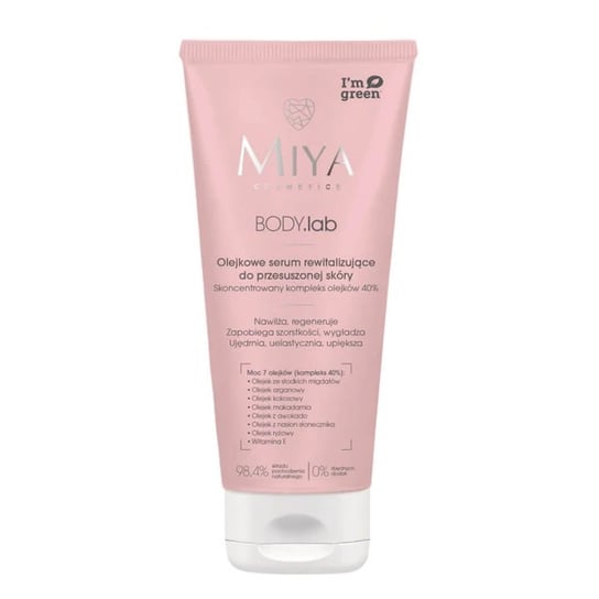 Miya Cosmetics, Body.Lab, Olejkowe serum rewitalizujące do przesuszonej skóry z kompleksem olejków 4%, 200 ml Miya Cosmetics