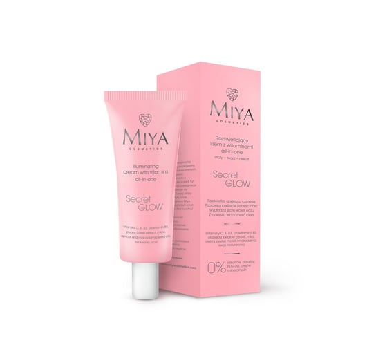 Miya Cosmetics, Secret Glow, Rozświetlający krem z witaminami, 30 ml Miya Cosmetics