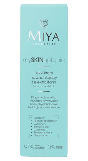 Miya Cosmetics, Skinisotonic, Lekki krem nawadniający z elektrolitami , 40 ml Miya Cosmetics
