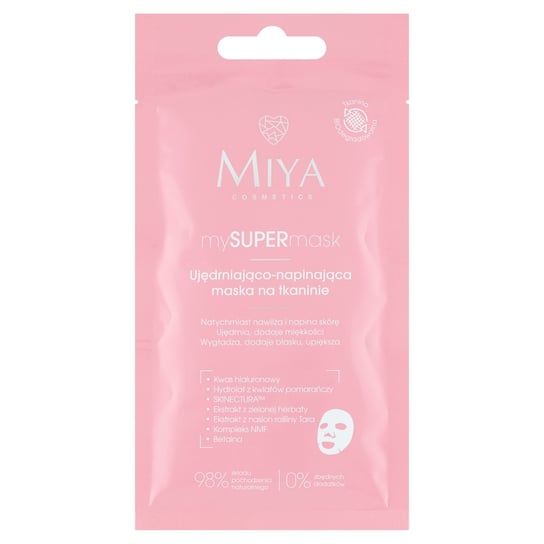 Miya, MySuperMask, Ujędrniająco-napinająca maska na tkaninie Miya Cosmetics