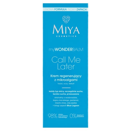 Miya, Mywonderbalm Call Me Later, Krem Regenerujący Z Mikroalgami, 75 Ml Miya Cosmetics