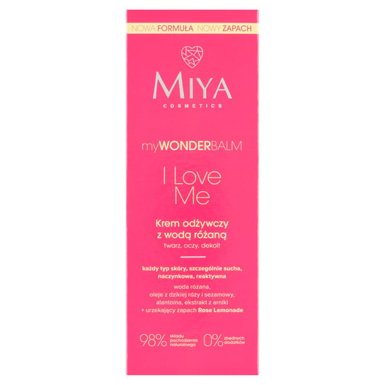 Miya, Mywonderbalm I Love Me, Krem Odżywczy Z Wodą Różaną, 75 Ml Miya Cosmetics