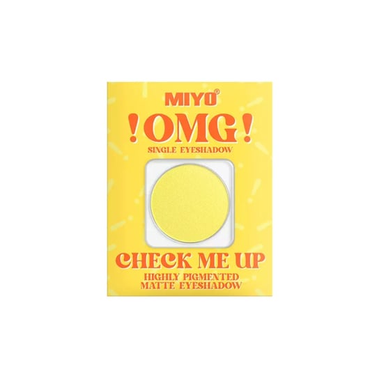 Miyo, !OMG! Check Me Up Highly Pigmented Matte Eyeshadow, Matowy cień do powiek, 10 Sunflower,1,3 g Miyo