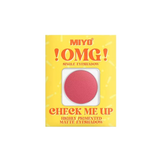 Miyo, !OMG! Check Me Up Highly Pigmented Matte Eyeshadow, Matowy cień do powiek, 12 Blood,1,3 g Miyo