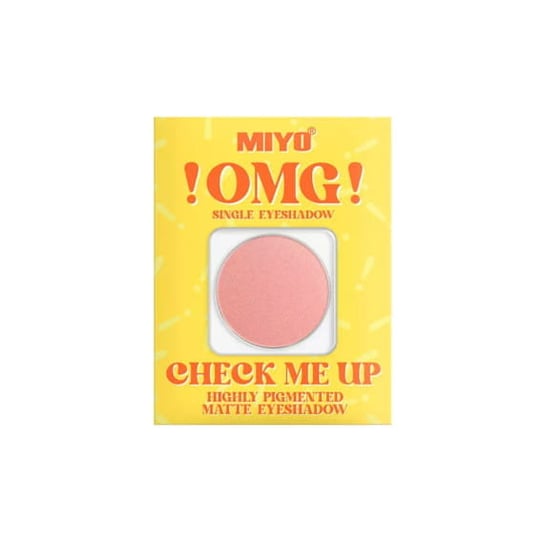 Miyo, OMG! Check Me Up Matte Eyeshadow N0.15 Rich Peach, Matowy, pojedynczy cień do powiek Miyo