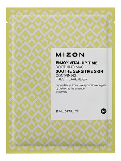 Mizon, Enjoy Vital - Up Time, maska do twarzy wygładzająca z lawendą, 23 ml Mizon