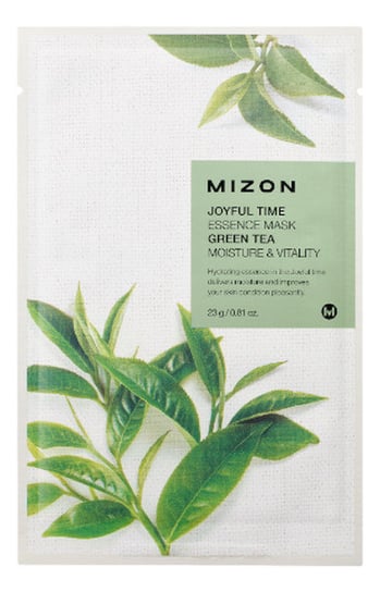 Mizon, Joyful Time Essence, Maska na płacie bawełny Green Tea, 23 g Mizon