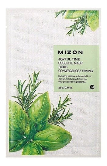 Mizon, Joyful Time Essence, Maska na płacie bawełny Herb, 23 g Mizon
