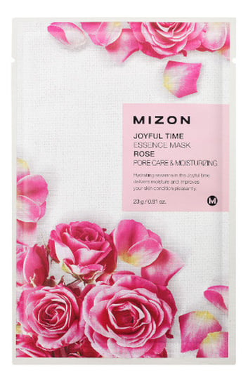 Mizon, Joyful Time Essence, Maska na płacie bawełny Rose, 23 g Mizon