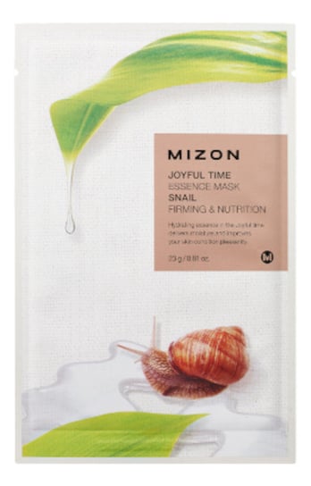 Mizon, Joyful Time Essence, Maska na płacie bawełny Snail, 23 g Mizon