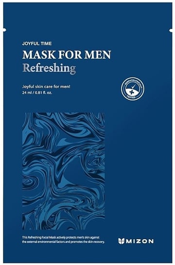 Mizon, Joyful Time Mask For Men Refreshing, Odbudowująca maska w płachcie, 24ml Mizon