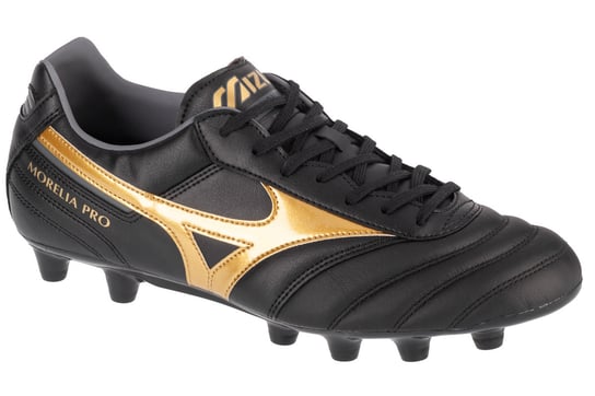 Mizuno Morelia II Pro FG P1GA231350, Męskie, buty piłkarskie - korki, Czarne Mizuno