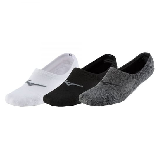 Mizuno, Skarpetki do biegania, Super Short Socks 3P | białe/czarne/szare - Rozmiary 44-46 Mizuno