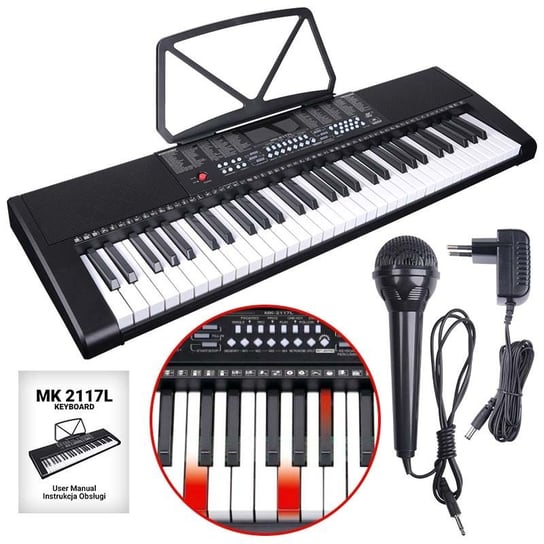Mk 2117L Keyboard Pianino Organy 61 Klawiszy z mikrofonem Inny producent