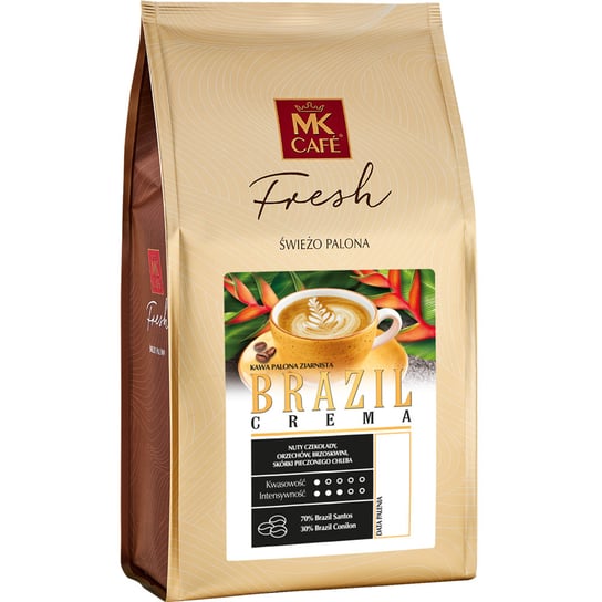 MK Cafe, Świeżo palona kawa ziarnista Brazil Crema 1kg MK Cafe