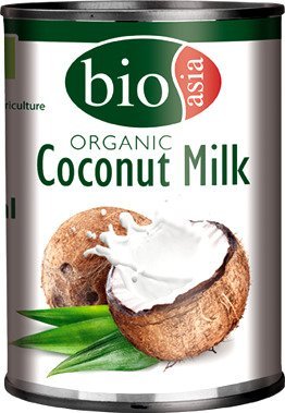 Mleczko kokosowe Organic BIO (68% wyciągu z kokosa) w puszce 400ml - BioAsia Vivio