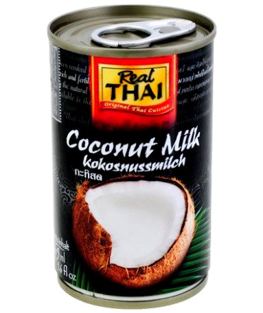 Mleko kokosowe w puszce (85% wyciągu z kokosa) 165ml - Real Thai Real Thai